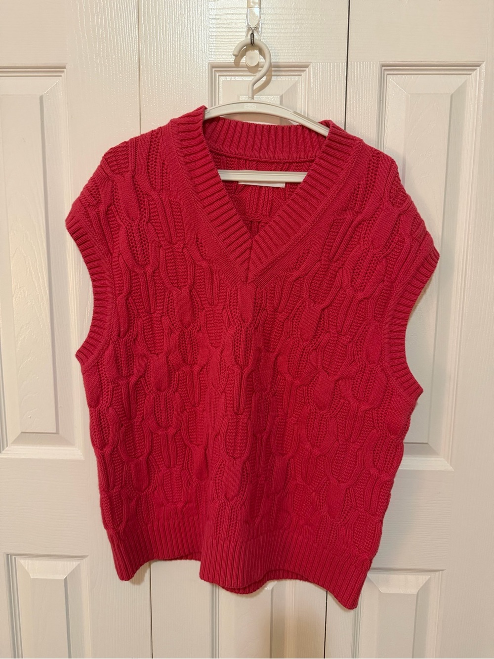 Samsoe Samsoe Mags Vest Honeysuckle Cable Knit Size S/M NWOT
